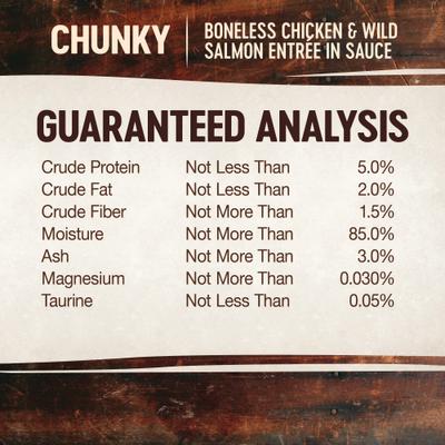 CORE Signature Selects Chunky Boneless Chicken & Wild Salmon Entree in Sauce Grain-Free Canned Cat Food, 5.3-oz, case of 12