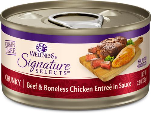 CORE Signature Selects Chunky Boneless Chicken & Wild Salmon Entree in Sauce Grain-Free Canned Cat Food, 5.3-oz, case of 12