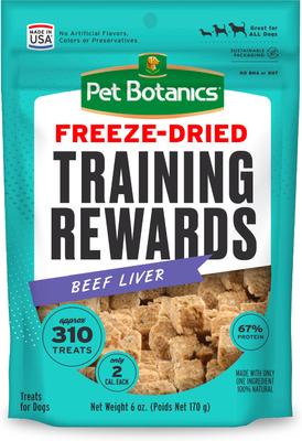 Training Reward Beef Liver Freeze-Dried Dog Treats, 16-oz bag