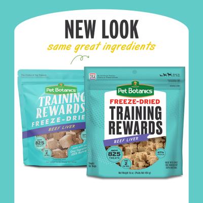 Training Reward Beef Liver Freeze-Dried Dog Treats, 16-oz bag