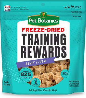 Premios de entrenamiento para perros de hígado de res liofilizado, bolsa de 16 oz