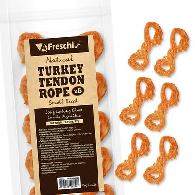 Turkey Tendon Rope Dog Chew Treats, Large: 3.5-oz bag