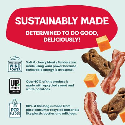 Bacon Me Crazy Meaty Tenders Soft & Chewy Dog Treats, 8-oz bag