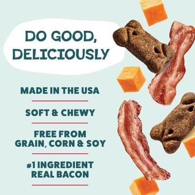 Bacon Me Crazy Meaty Tenders Soft & Chewy Dog Treats, 8-oz bag