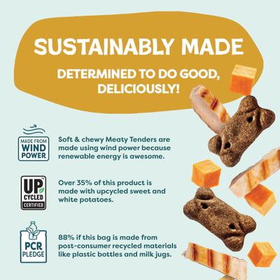 Cheeky Chicken Meaty Tenders Soft & Chewy Dog Treats, 8-oz bag