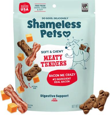 Bacon Me Crazy Meaty Tenders Soft & Chewy Dog Treats, 8-oz bag