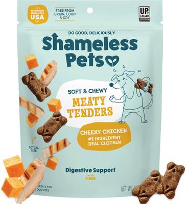 Cheeky Chicken Meaty Tenders Soft & Chewy Dog Treats, 8-oz bag
