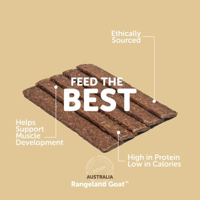 Wild Billy Goat Chicken-Free Jerky Dog Treats, 5-oz pouch