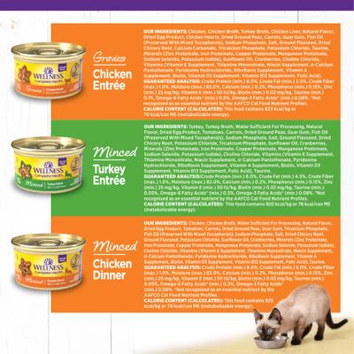 Complete Health Chicken & Turkey Lovers Gravies & Minced Variety Pack Grain-Free Wet Cat Food, 3-oz can, case of 12