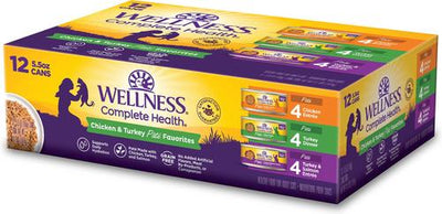 Comida húmeda para gatos Complete Health Poultry Favorites Variety Pack sin cereales, lata de 5.5 oz, caja de 12