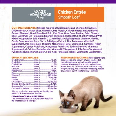 Complete Health Age Advantage Chicken Pate Wet Cat Food, 3-oz can, 24 count