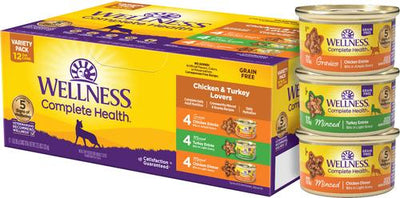 Complete Health Chicken & Turkey Lovers Gravies & Minced Variety Pack Grain-Free Wet Cat Food, 3-oz can, case of 12