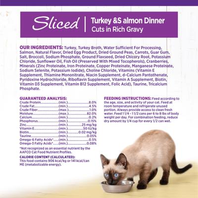 Complete Health Sliced Turkey & Salmon Dinner Grain-Free Canned Cat Food, 5.5-oz, case of 24