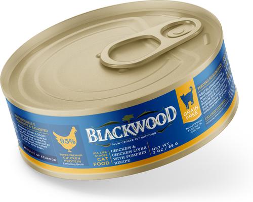 Chicken & Chicken Liver with Pumpkin Recipe Grain-Free Wet Cat Food, 3-oz can, case of 12