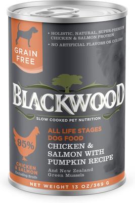 Chicken & Salmon with Pumpkin Grain-Free Adult Canned Dog Food, 13-oz, case of 12