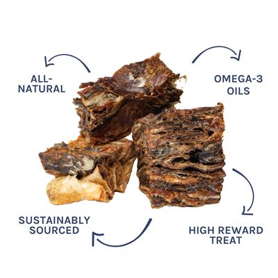 Cod Skin Crunchy Single-Ingredient Dog & Cat Treats, 2.8-oz bag