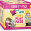 PLAY Best Feline Friend Pate Lovers, Aw Yeah! Fowl Play Yellow Pates Variety Pack Wet Cat Food, 2.8-oz can, case of 18
