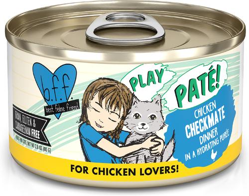 Comida húmeda para gatos Play Pate Lovers Duck & Tuna Trickster, lata de 5.5 oz, paquete de 8