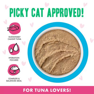 Comida húmeda para gatos Play Pate Lovers Tuna & Chicken Check Please, lata de 2.8 oz, paquete de 12