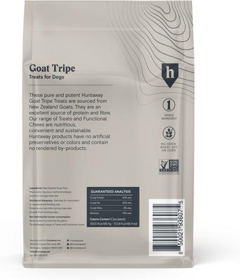 Goat Tripe Air-Dried Dog Treats, 3-oz bag