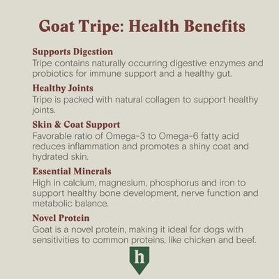 Goat Tripe Air-Dried Dog Treats, 3-oz bag