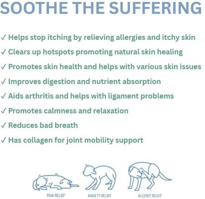 Soothe Calming Coconut Oil with Collagen Calming Supplement for Dogs, 8-oz jar