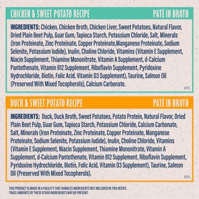 Split Cup Chicken & Duck Variety Pack Limited Ingredient Wet Cat Food, 2.6-oz cup, case of 12