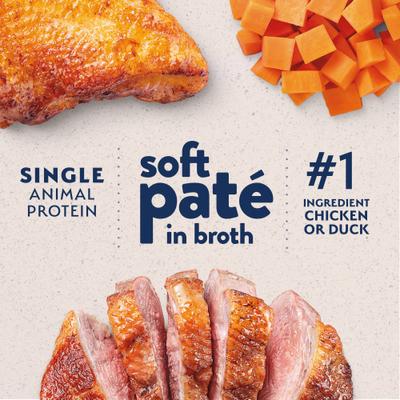 Split Cup Chicken & Duck Variety Pack Limited Ingredient Wet Cat Food, 2.6-oz cup, case of 12