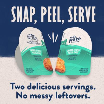 Split Cup Chicken & Duck Variety Pack Limited Ingredient Wet Cat Food, 2.6-oz cup, case of 12