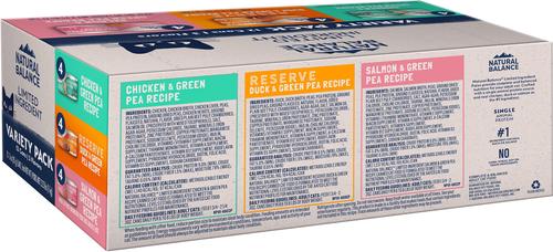 Chicken, Duck & Salmon Variety Pack Limited Ingredient Pate Canned Wet Cat Food, 5.5-oz can, case of 12