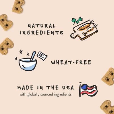 Bundle: Bocce's Bakery Soft & Chewy Peanut Butter & Banana Recipe Dog Treats, 6-oz bag + Cheese Recipe Dog Treats, 6-oz bag