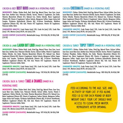 PLAY Best Feline Friend Pate Lovers, Aw Yeah! Fowl Play Yellow Pates Variety Pack Wet Cat Food, 2.8-oz can, case of 18