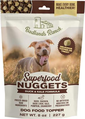 Superfood Nuggets Beef Tripe & Kale Freeze-Dried Dog Food Topper, 8-oz bag