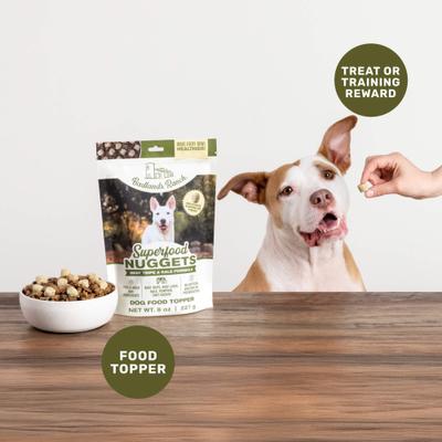 Superfood Nuggets Beef Tripe & Kale Freeze-Dried Dog Food Topper, 8-oz bag