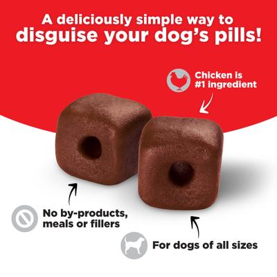 Pill Pouches Hickory Smoked Bacon Flavor Dog Treats, 6-oz bag, bundle of 6