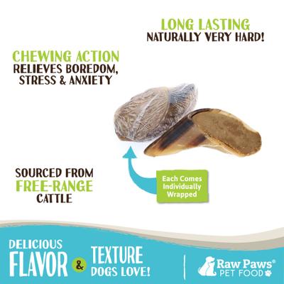 Filled Cow Hooves Peanut Butter Flavor Dog Chews, 5 count