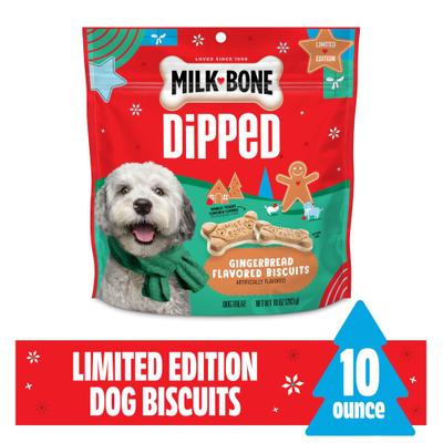 Dipped Gingerbread Dog Treats, 10-oz bag