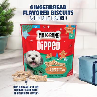 Dipped Gingerbread Dog Treats, 10-oz bag