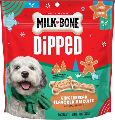 Dipped Gingerbread Dog Treats, 10-oz bag