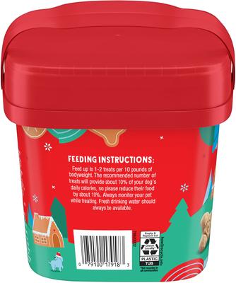 Gingerbread Flavored Dog Biscuits, 24-oz pail