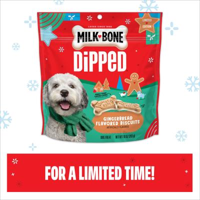 Dipped Gingerbread Dog Treats, 10-oz bag