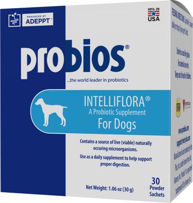 Intelliflora Probiotic Dog Supplement, 30 count