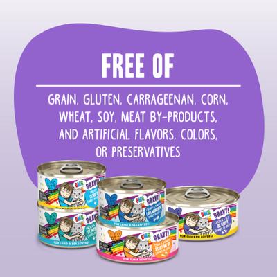 OMG Lights Out! Tuna & Lamb Wet Canned Cat Food, 5.5-oz can, case of 8