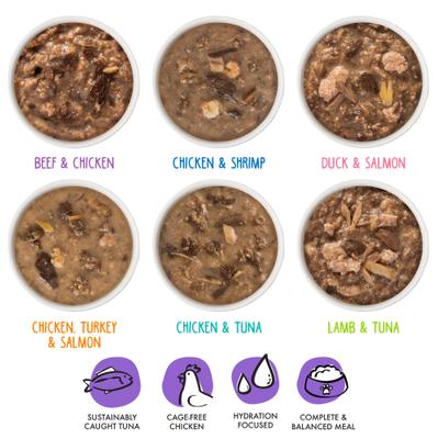 OMG Potluck O' Pouches Variety Pack Grain-Free Cat Food Pouches, 2.8-oz, pack of 12