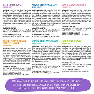 OMG Potluck O' Pouches Variety Pack Grain-Free Cat Food Pouches, 2.8-oz, pack of 12