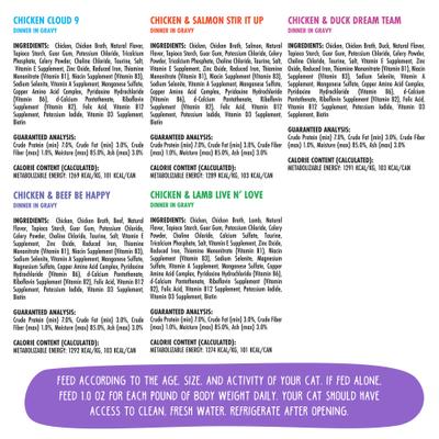 OMG Best Feline Friend Oh My Gravy! Yahoo Yellows! Variety Pack Grain-Free Wet Cat Food, 2.8-oz can, case of 12