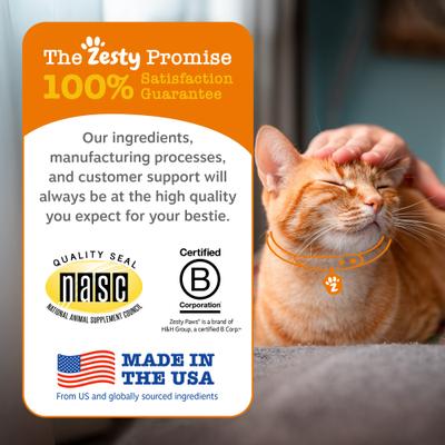 Zesty Paws, Hip and Joint Mobility para Gatos, sabor Pollo. 60 chews