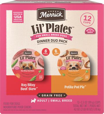 Lil' Plates Grain-Free Small Breed Wet Dog Food Little Lamb Chop Stew, 3.5-oz tub, case of 12