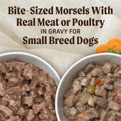 Lil’ Plates Dinner Duos Teeny Texas Steak Tips Dinner & Tiny Thanksgiving Day Dinner Variety Pack Grain-Free Wet Dog Food, 3.5-oz tub, case of 12
