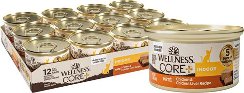 CORE Kitten Chicken & Salmon Natural Grain-Free Pate Wet Cat Food, 3-oz can, case of 12